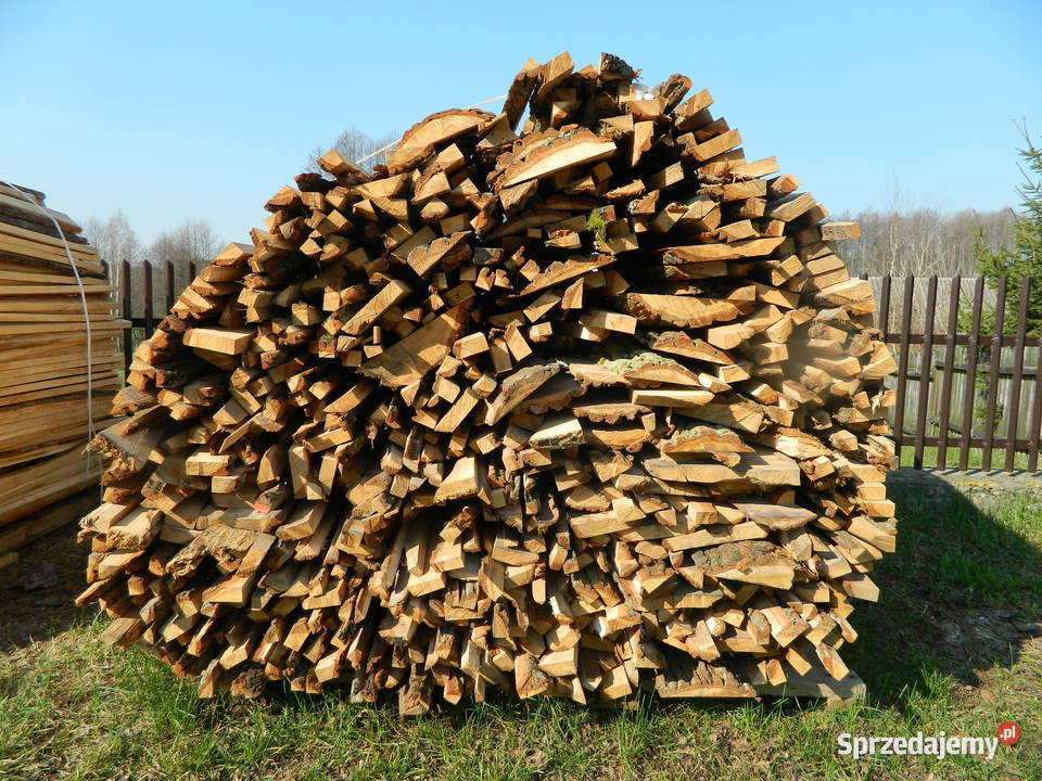 Opał zrzyny dębowe drewno rozpałka węgiel pellet Baciki Bliższe