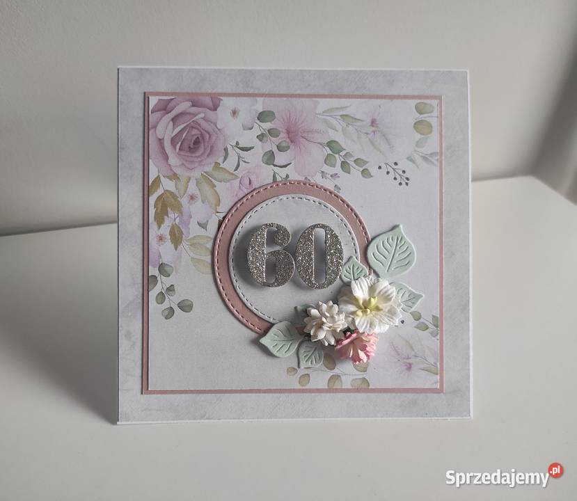 Kartka ręcznie robiona na urodziny urodzinowa