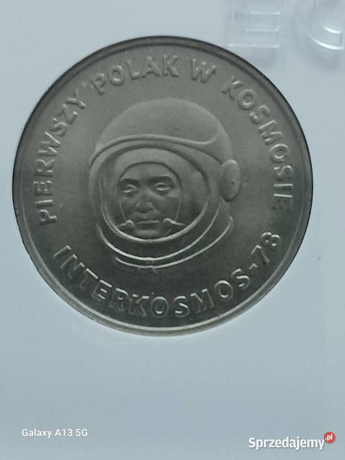 20 Interkosmos Hermaszewski 1978 r GCN MS65 Numizmatyka wielkopolskie Konin