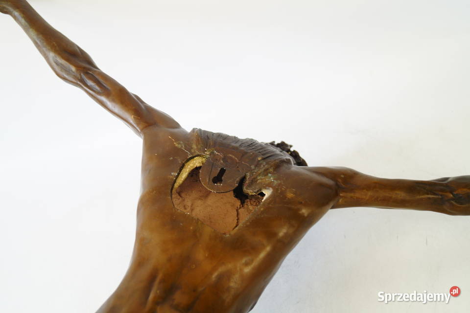 Jezus Chrystus duża figura z brązu rzeźba Gizałki
