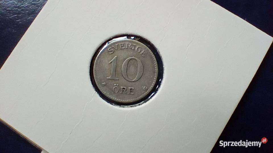 Stare monety 10 ore 1931 Szwecja srebro Lesko