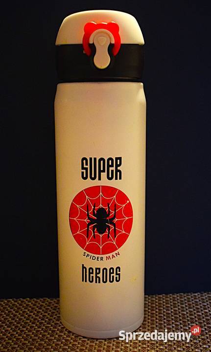 Termos Spiderman solidny nierdzewny z serii Antyki, Sztuka, Kolekcje kujawsko-pomorskie Chełmno