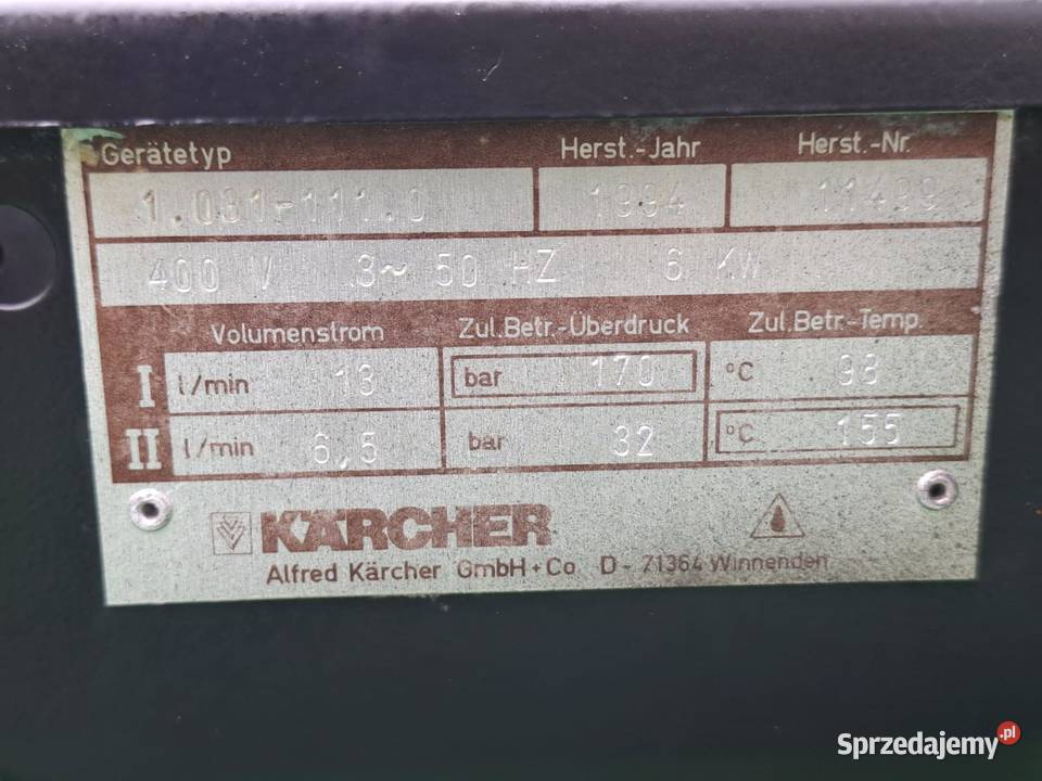 Myjka Gorąco wodna KARCHER HDS 795 Wysyłka Radom