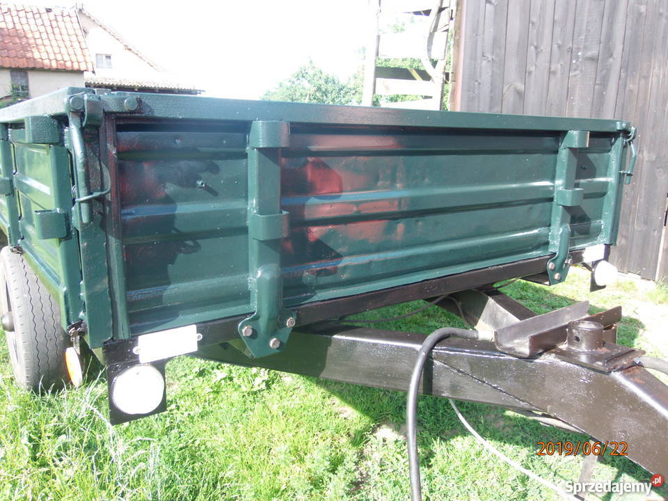 przyczepa jednoosiowa wywrotka nieuszkodzony Olsztyn sprzedam