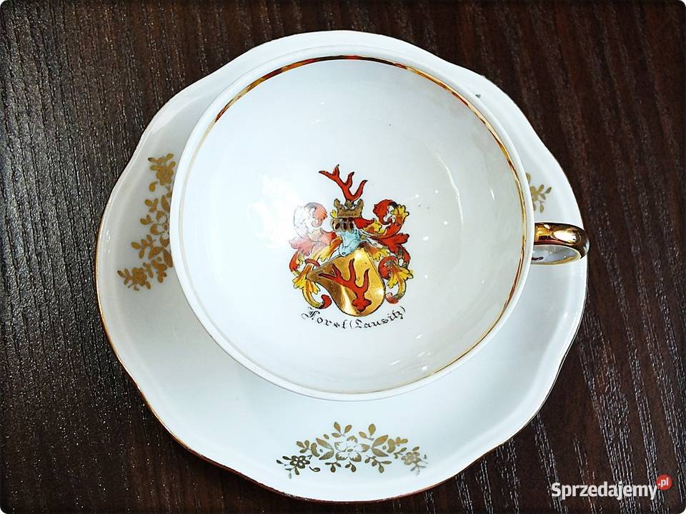 Mała Filiżanka z herbem spodek TURYNGIA Żary sprzedam