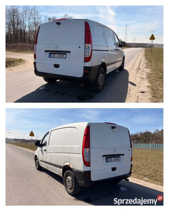 Mercedes Vito 22 CDI 2006r VAT1 ciężarowy długie manualna łódzkie Zgierz sprzedam