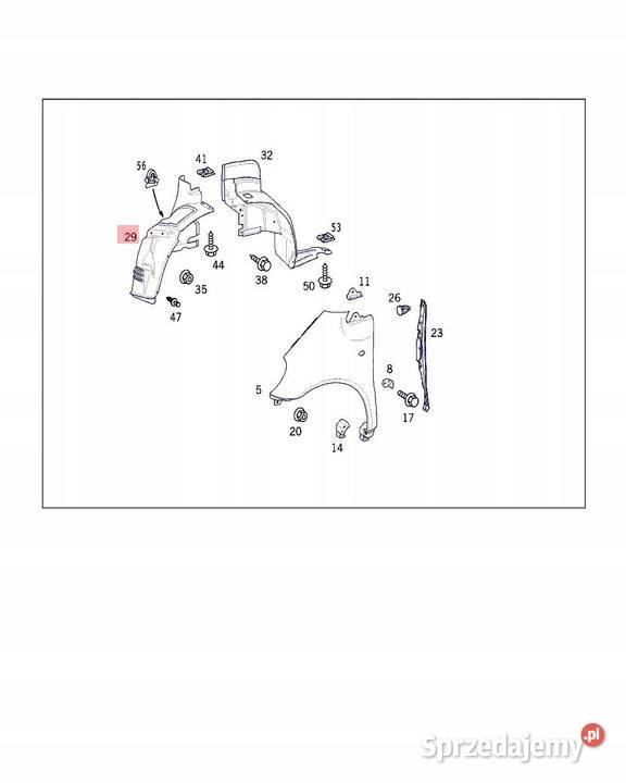 NADKOLE PRAWY PRZÓD MERCEDES A W168 A1686902630 sprzedam