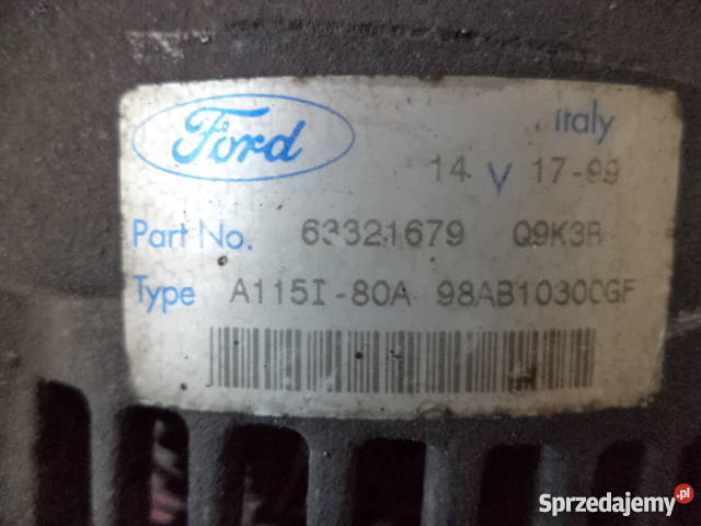 Alternator Ford Focus mk1 16 16v zetec 9804