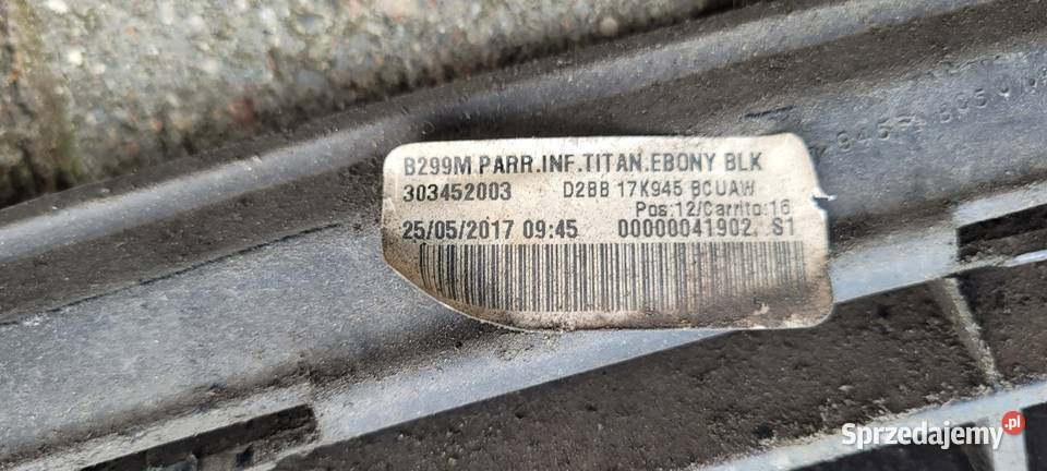 Ford Fiesta MK7 lift kratka zderzak przedni 2017 warmińsko-mazurskie