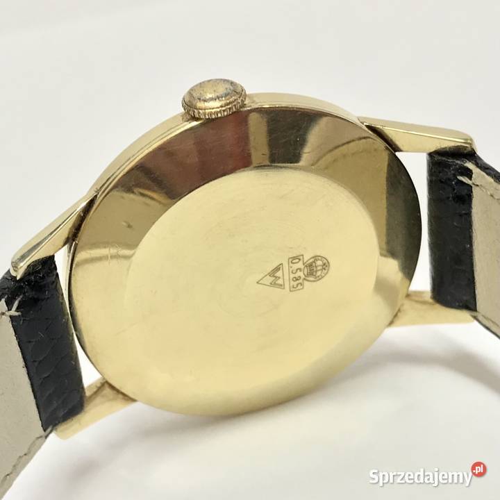 WAGNER 21 Rubis INCABLOC Złoty zegarek męski 585 Męskie Męskie Warszawa