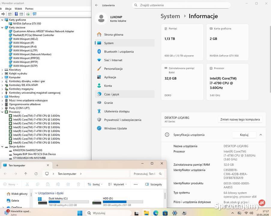 PC ARGB CYBERPUNK 2070 INTEL I74790GTX Przygodziczki