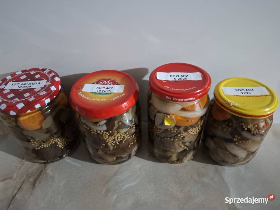Koźlarzekozaki maślaki zajączki marynowane w Grzyby sprzedam