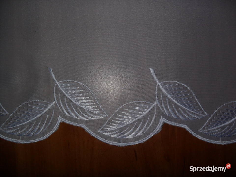firanka krótka 73 woal haft biała woal Wrocław