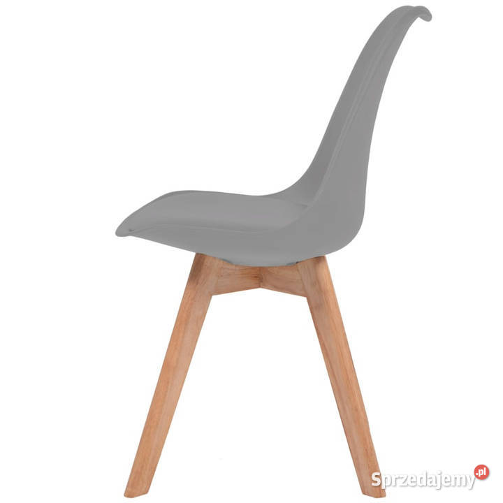 Krzesła stołowe 6 szare plastikowe WM274851 Warszawa sprzedam