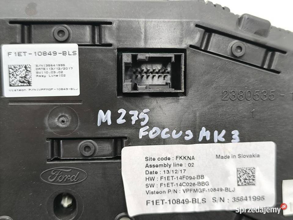 LICZNIK ZEGARY AUTOMAT FORD FOCUS MK3 LIFT 15 osobowe wielkopolskie