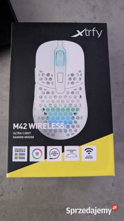 Myszka wireless M42 ultra light biały Klawiatury i myszy Świdnica