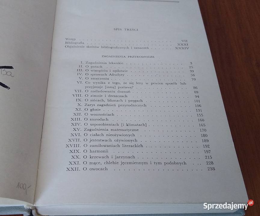 Zagadnienia przyrodnicze Arystoteles Biblioteka Gdańsk