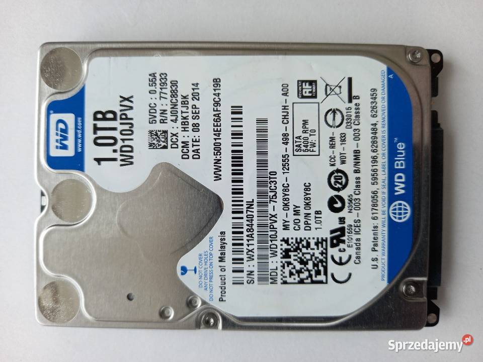 WD Blue 1TB SATA 25cala do laptopa do laptopa Tomaszów Lubelski