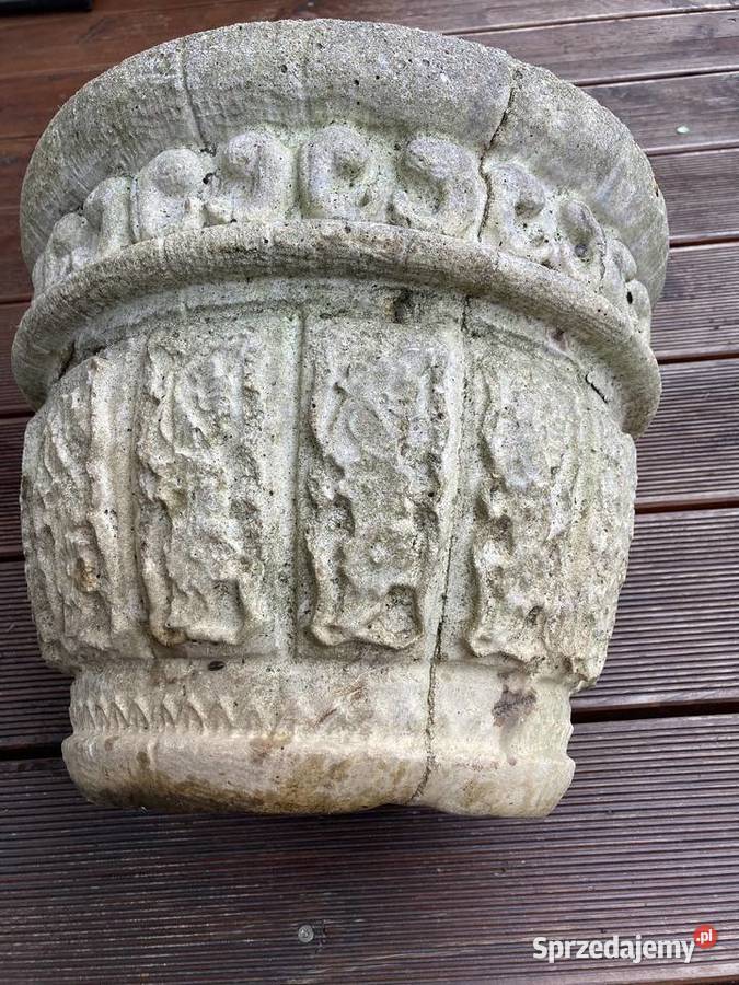 Betonowa donica zdobiona Donice Kraków