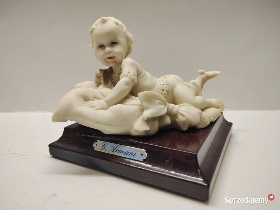 Figura Capodimonte GArmani sygnowana Florencja Porcelana i szkło Gniezno