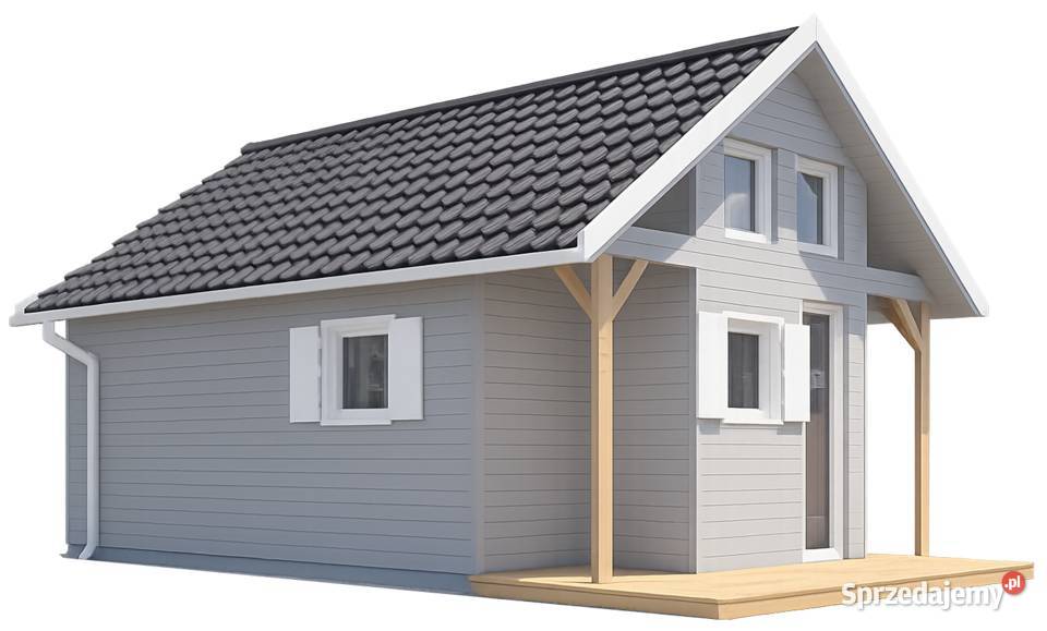 Domek drewniany letniskowy całoroczny 4m8m 20mm Korczyna