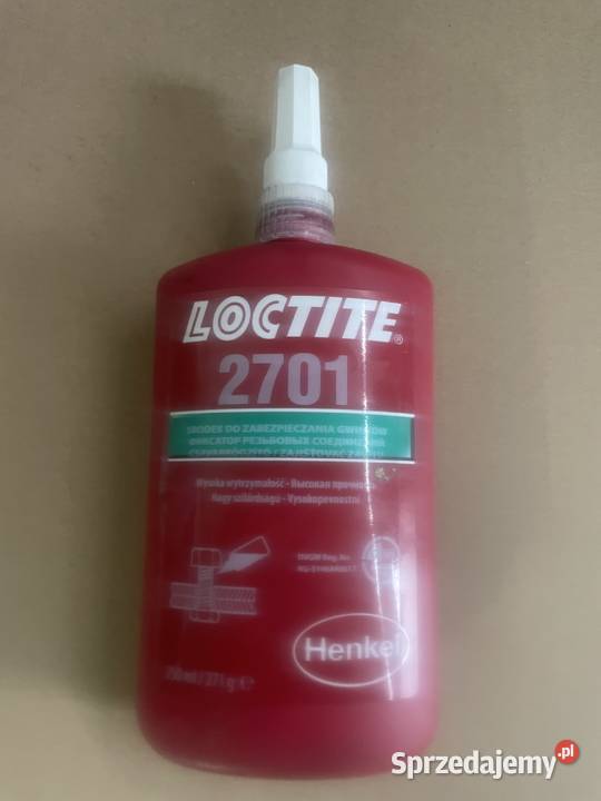 Loctite 2701 henkel zielony nowy duży 250ml dolnośląskie Jelcz-Laskowice sprzedam