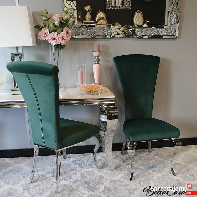 Krzesła glamour Ottavio Tapicerowane Do jadalni Warszawa