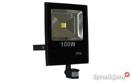 NAŚWIETLACZ LED 100W CZUJNIK RUCHU IP66 HALOGEN Przasnysz sprzedam
