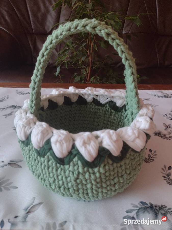 Koszyczek wielkanocny szydełko Myszków