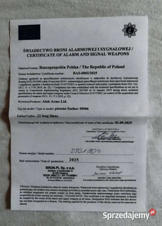Nowy Pistolet hukowy STALKER M906 Kaliber 6 mm Wrocław