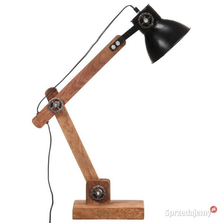 vidaXL Industrialna lampa stołowa czarna okrągła Warszawa