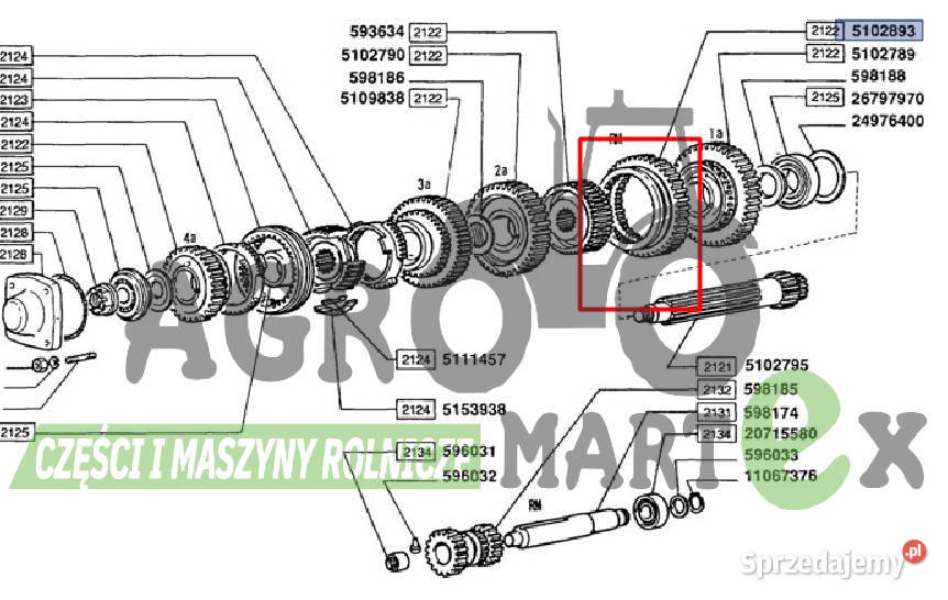 5102893 82982341 593645 KOŁO ZĘBATE CNH Wichrów
