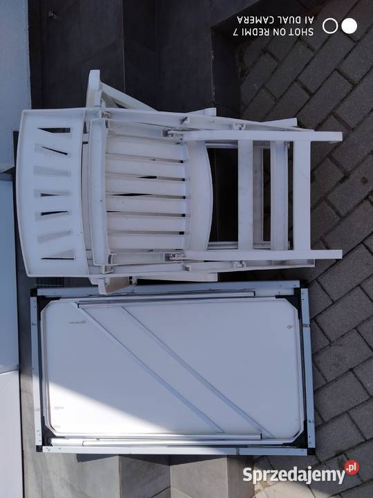 Zestaw wypoczynkowy składany ogród balkon pomorskie Reda