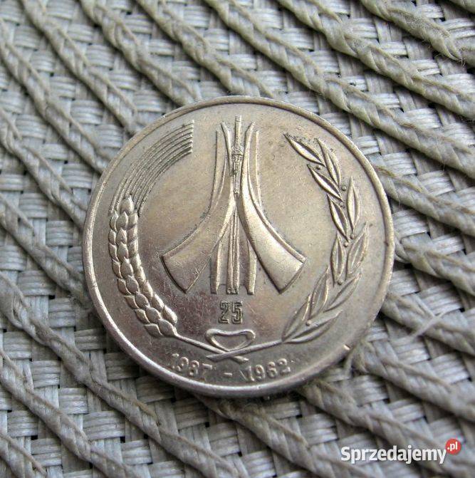 Algieria 1 Dinar 1987r 25 Lat Niepodległości