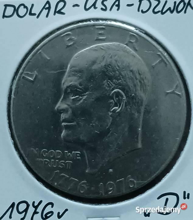 1 Dolar USA D Eisenhower 1976 r men D Dzwon wielkopolskie Konin