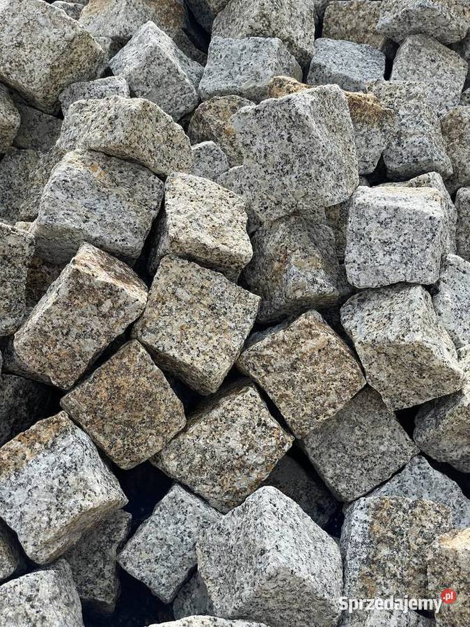 SZARA KOSTKA GRANITOWA Brukowa Kamień na Podjazd Warszawa