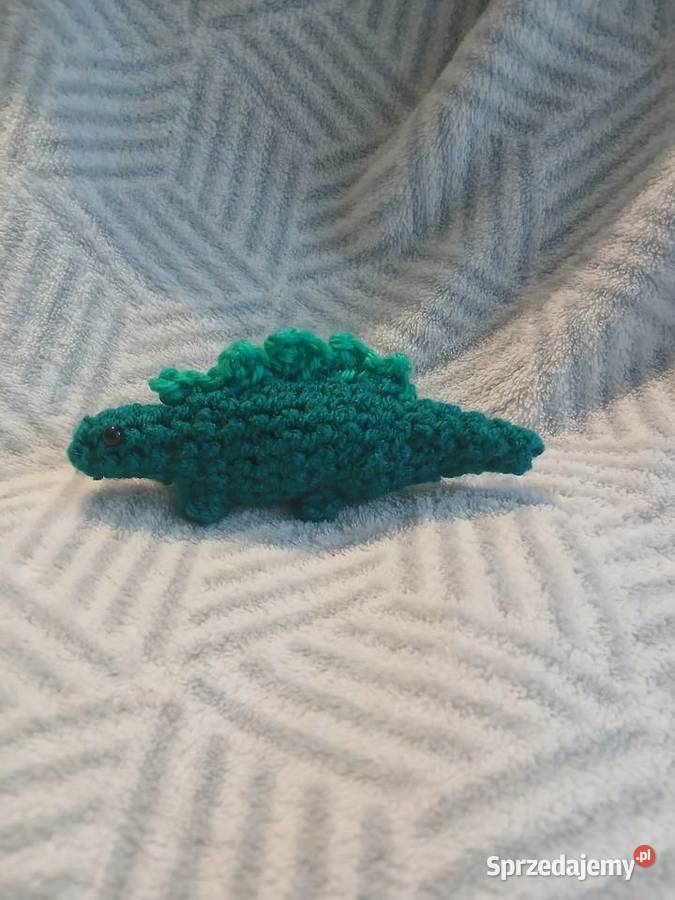Pluszowy dinozaur na szydełku Tkanina