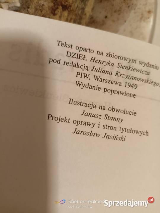 Quo vadis Sienkiewicz pozytywizm lektury szkolne
