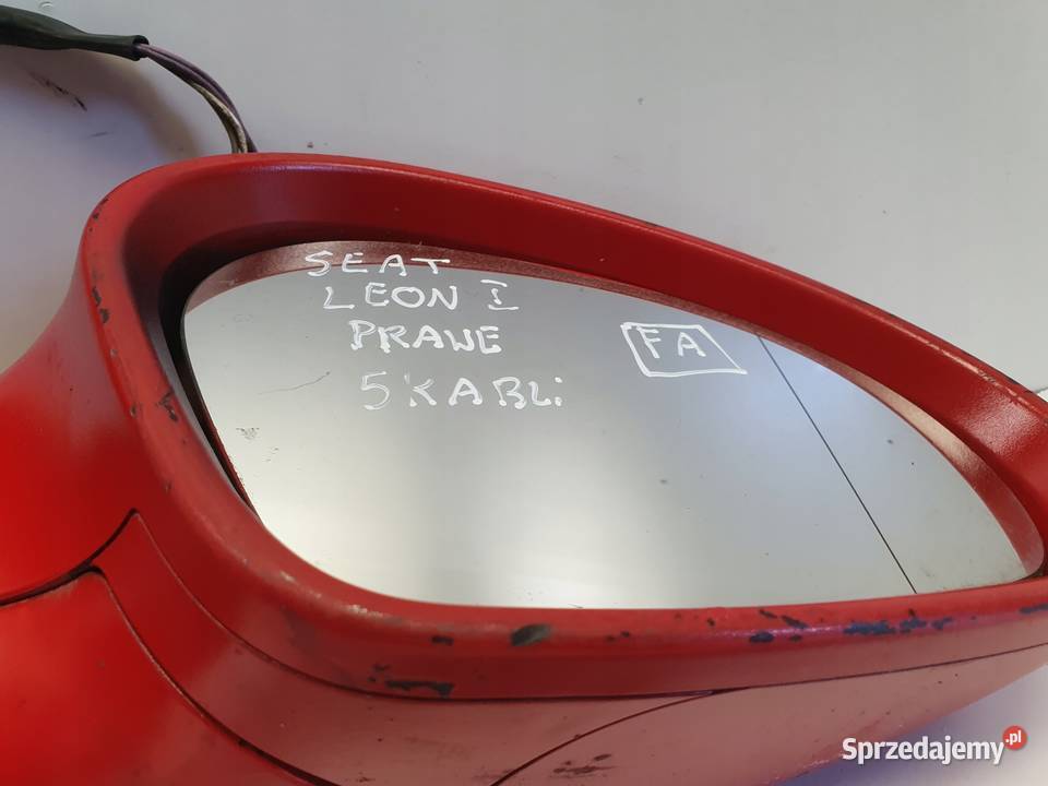 PRAWE LUSTERKO Seat Leon I 9906r PASAŻERA 5 lubelskie Chełm