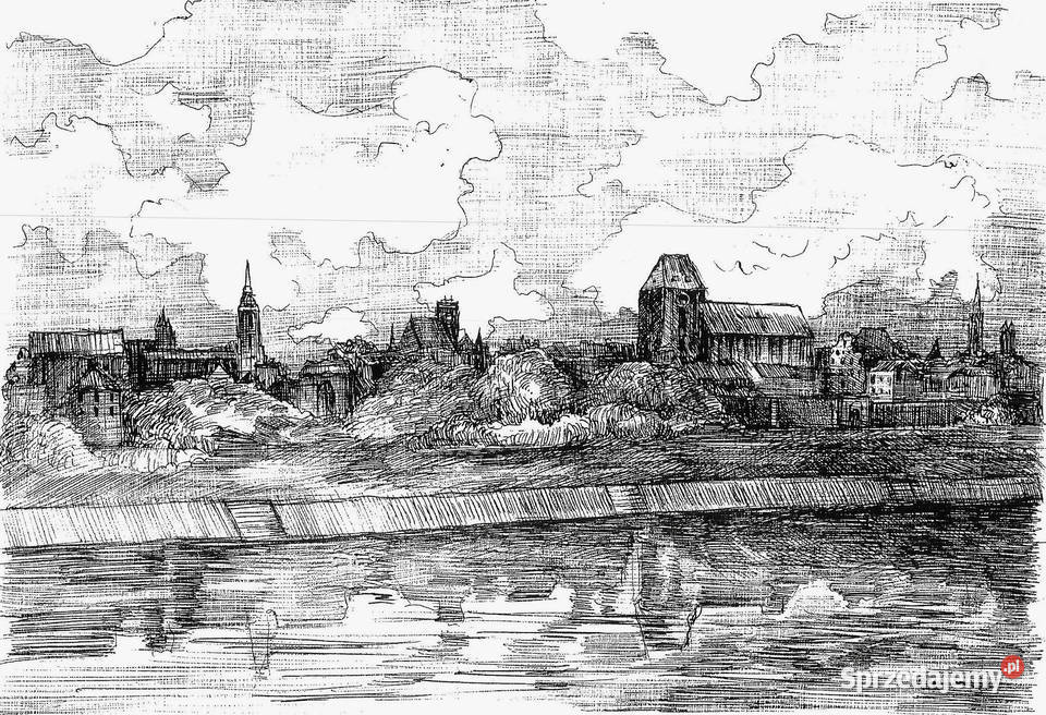 6 prac graficznych tworzących cykl pt Toruń w