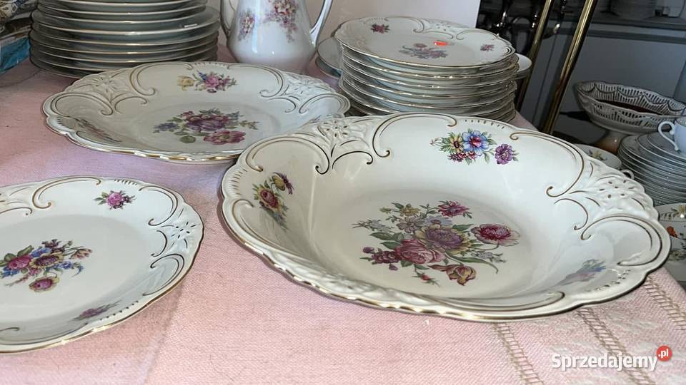 Patera Bareuther Bawaria Kwiaty na porcel Gdańsk