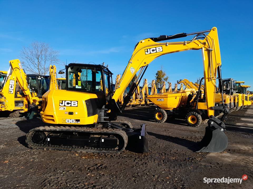 JCB 86C2 2022R KOPARKA 8 TON CAT VOLVO KUBOTA pełny VAT