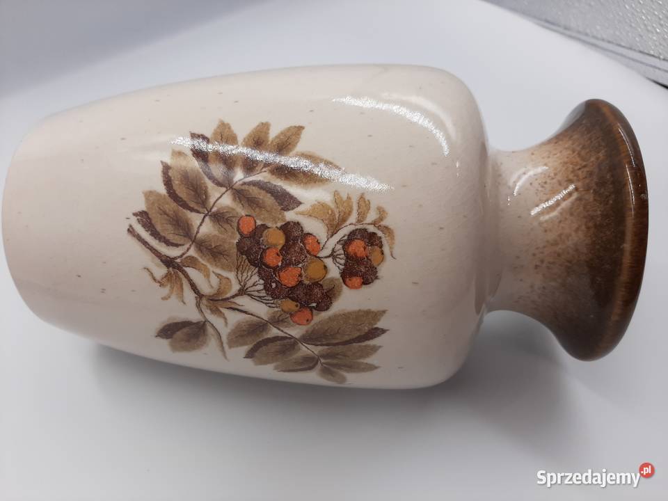 Piękny wazon niemiecki sygnowany WGermany Porcelana i szkło Inowrocław