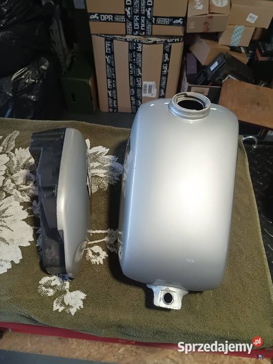 Zbiornik paliwa bak boczek zestaw pokrywa MZ ETZ Zduńska Wola