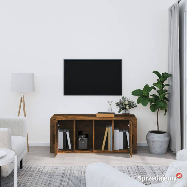 Szafka pod telewizor przydymiony dąb 100x35x40 RTV mazowieckie Warszawa