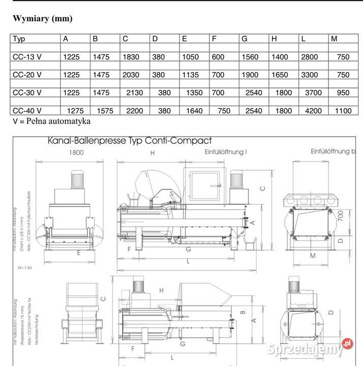 Belownica prasa kanałowa automatyczna do folii sprzedam