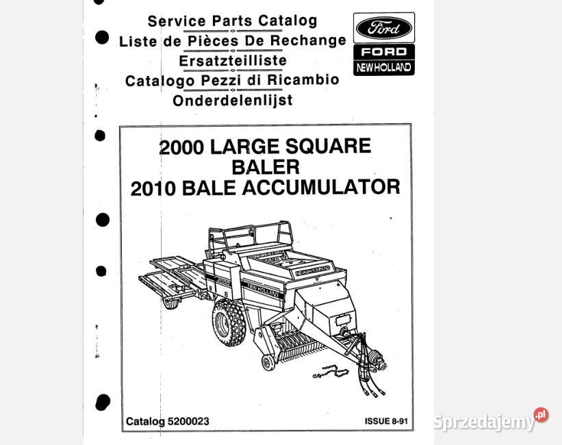Ford Holland 2000 2010 prasa katalog części świętokrzyskie