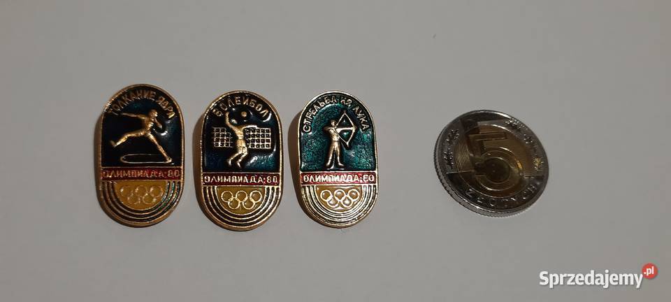 odznaki 3 Olimpiada Moskwa 1980 Rosja ZSRR 1 mazowieckie Warszawa