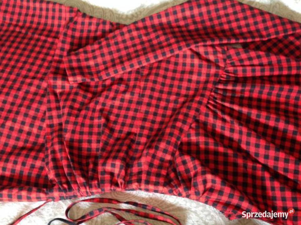 Sukienka Mini Damska N21 r XS czerwona pepitka Spódnice i sukienki lubuskie Nowa Sól