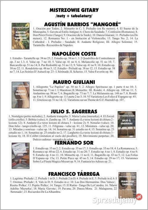 Łatwe Tanga na gitarę nutytabulatury Nieporęt